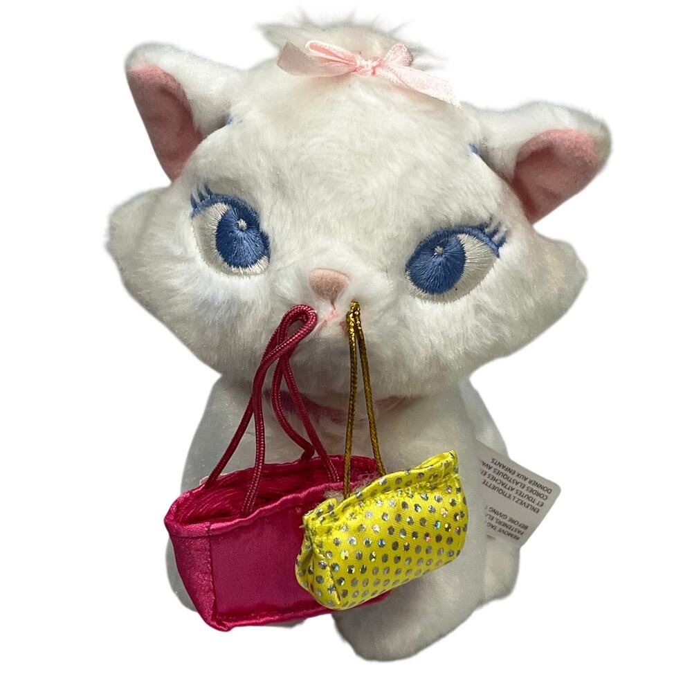 Disney Store Aristocats Marie Plush Purse Cat Handbag Shopping Bags Rare